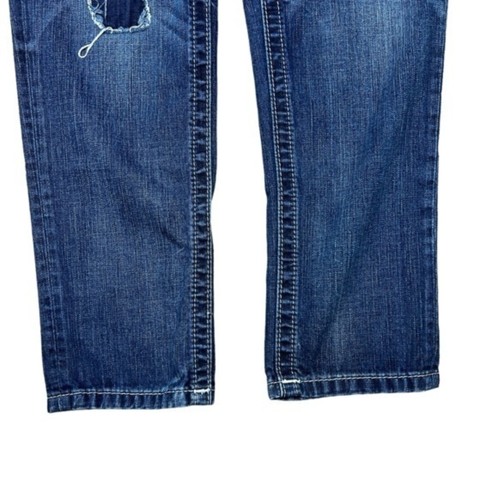 Miss Me Jeans Boyfriend Ankle Size 29 Medium‎ Wash JB5151A135 Distressed patches - Picture 3 of 12